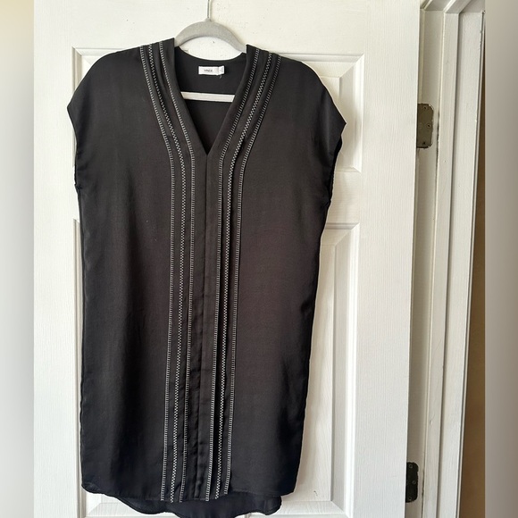 Vince black shift mini dress, size 0 - Picture 2 of 6
